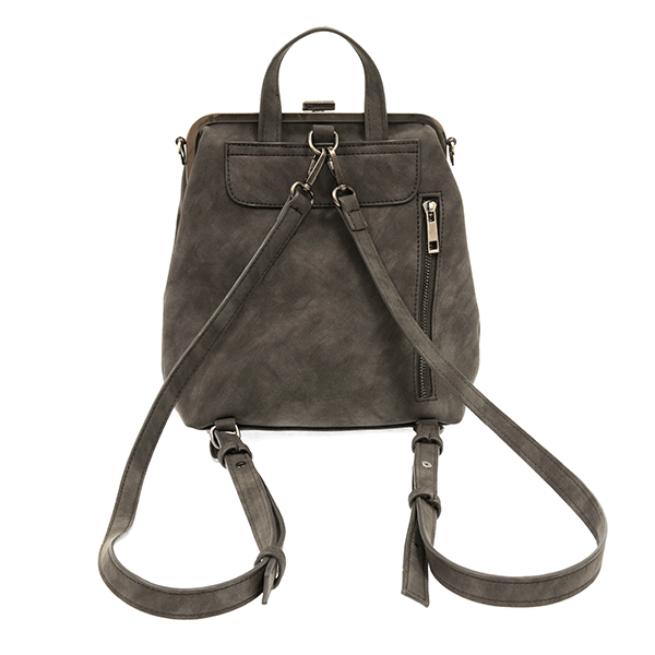 Phyllis Nubuck Frame Convertible Backpack